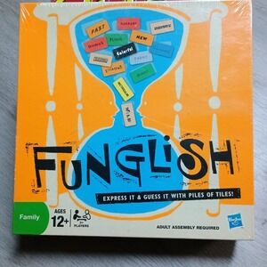 Funglish Family Board Game Word Guessing Educational Hasbro Brand New Sealed